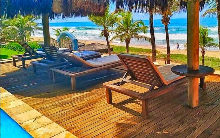 Pousada Luar Da Praia Имбассаи Экстерьер фото